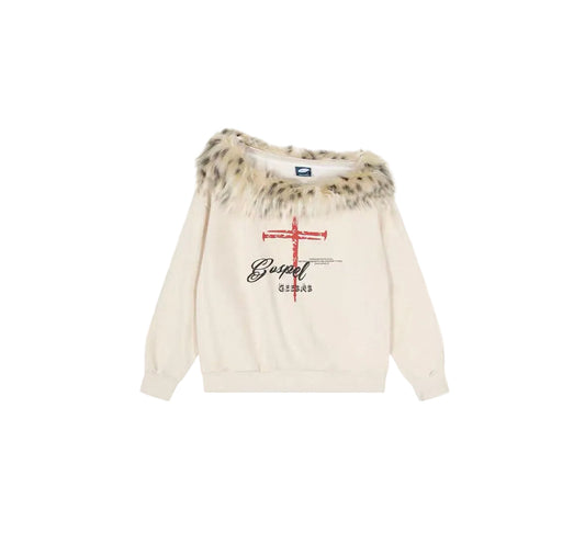 Cross Print Short Top